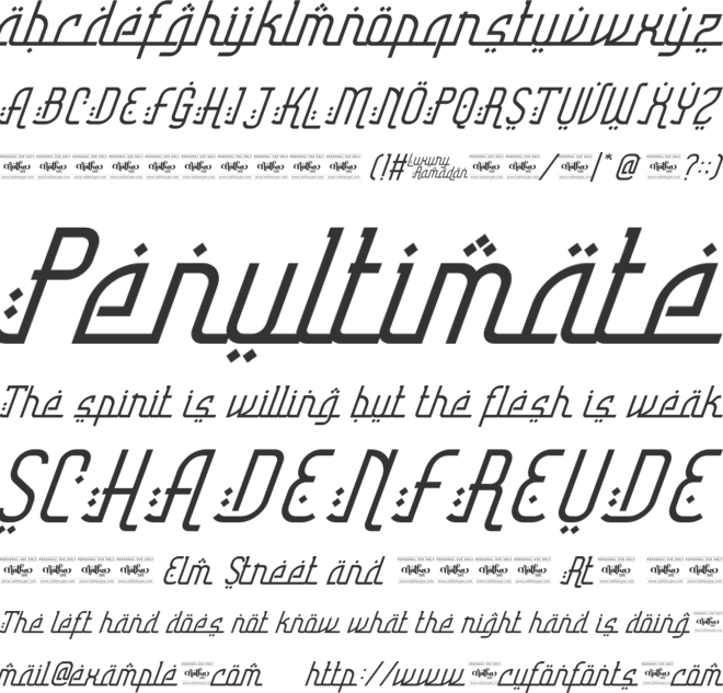 Luxury Ramadan Personal Use font preview