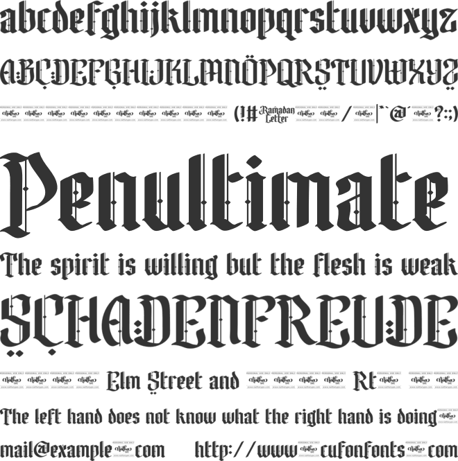 Ramadan Letter Personal Use font preview