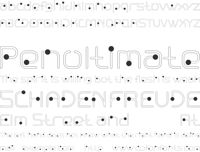 Nuixyber Glow Next font preview