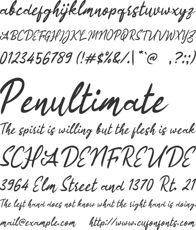 j Jalak Bali font preview