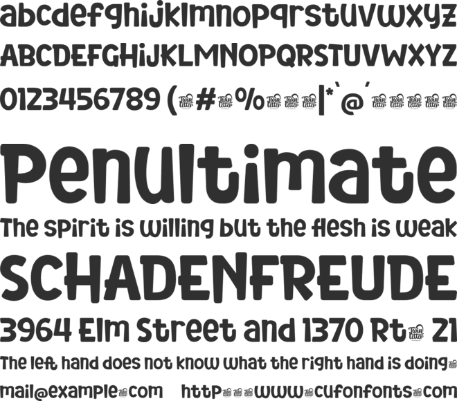 NERILLKID Trial font preview