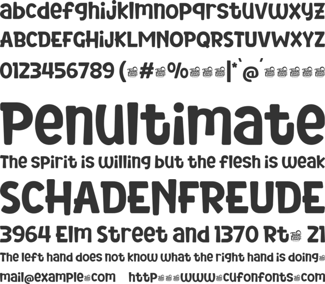 NERILLKID Trial font preview