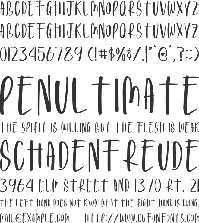 Party Games font preview