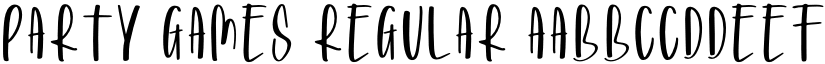 Party Games Regular font