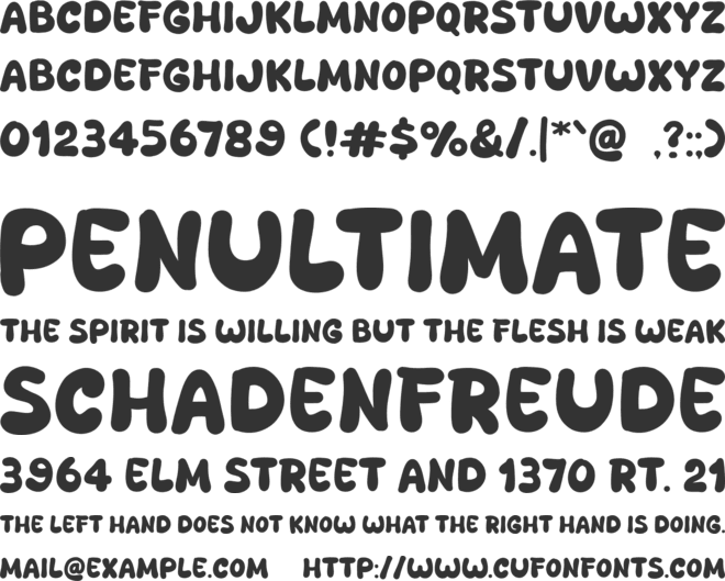 Milk Mango font preview