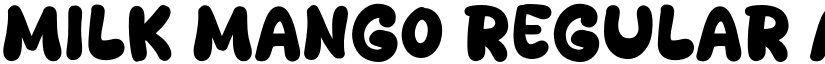 Milk Mango Regular font