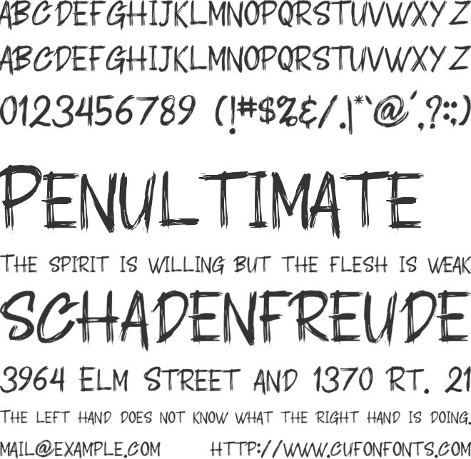 PARAXOME font preview