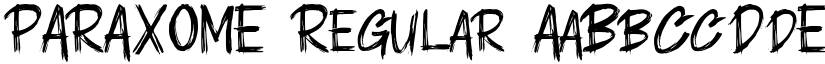 PARAXOME Regular font
