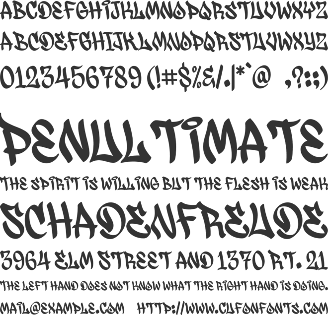 Waltowns font preview