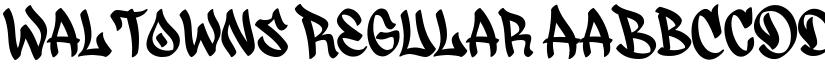 Waltowns Regular font