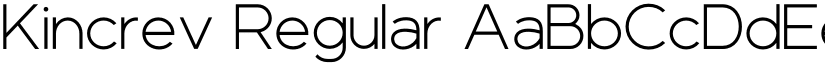 Kincrev Regular font