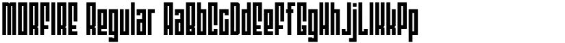 MORFIRE Regular font