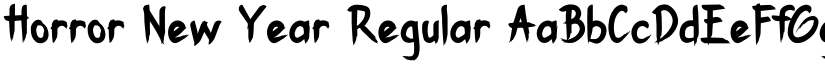 Horror New Year Regular font