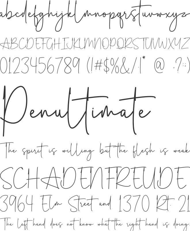 Athaliah font preview