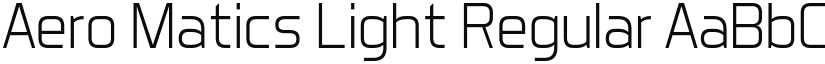 Aero Matics Light font download