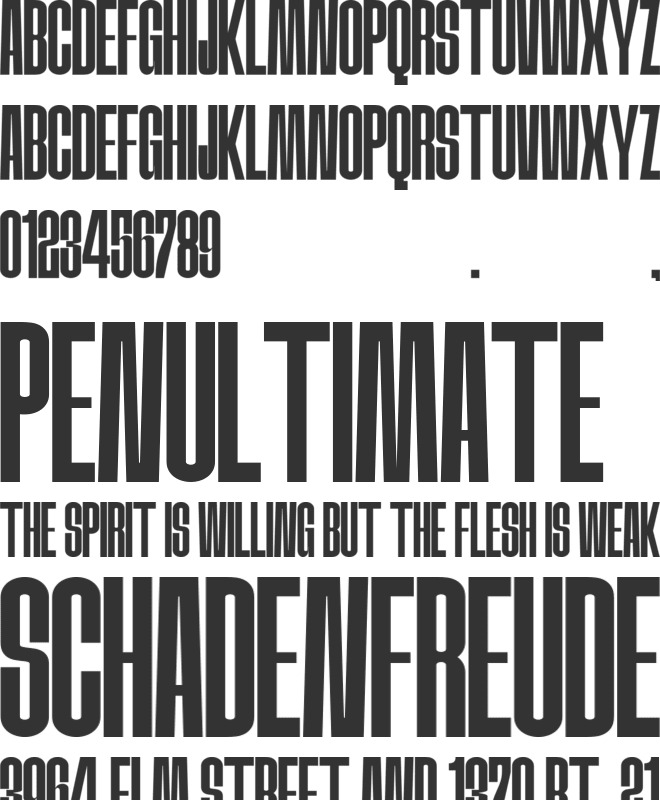 SANGSIE font preview