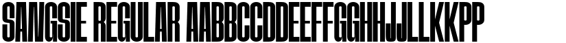 SANGSIE Regular font