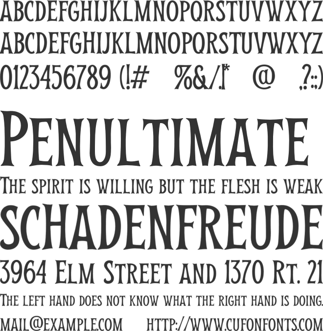 Fotales font preview