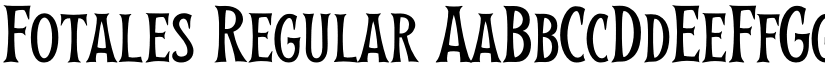 Fotales Regular font
