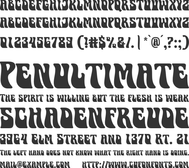 Super Power font preview