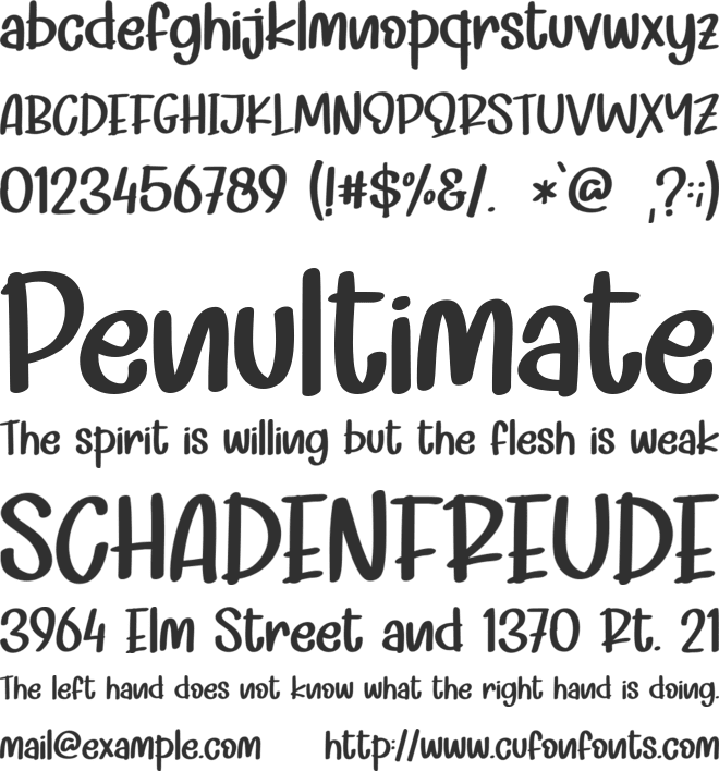 Black Rocky - Personal Use font preview