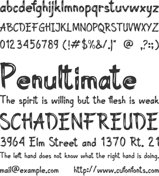 Terakhir New Year font preview