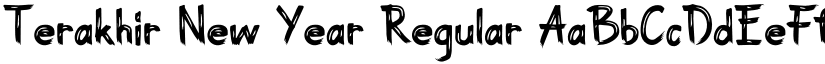 Terakhir New Year Regular font