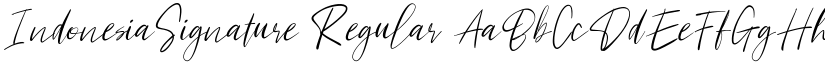 IndonesiaSignature Regular font