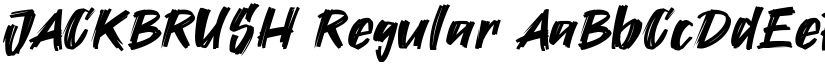 JACKBRUSH Regular font
