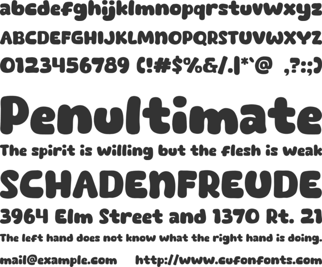 Machiato Show font preview