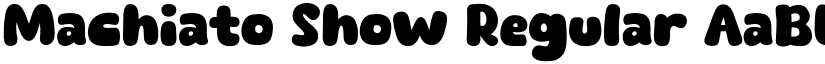 Machiato Show Regular font