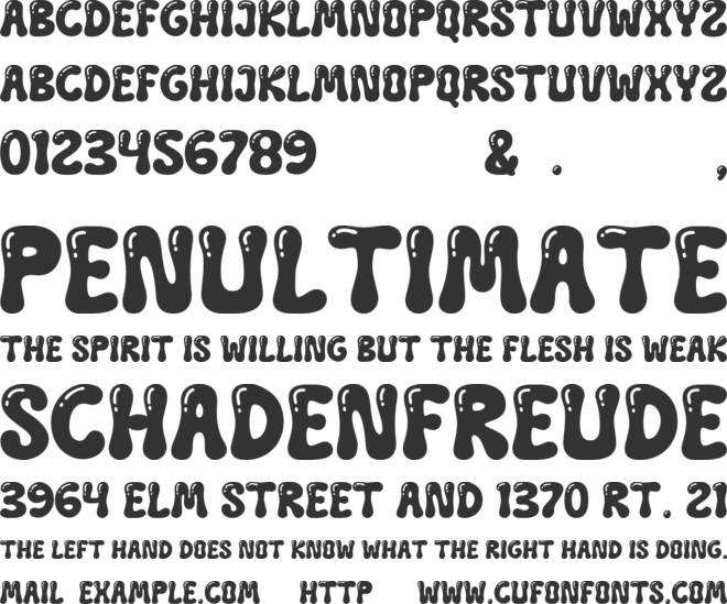 Dream Sparks font preview