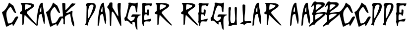 Crack Danger Regular font