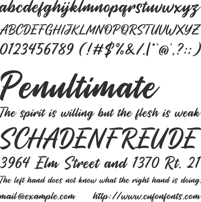 Machinas Typeface font preview