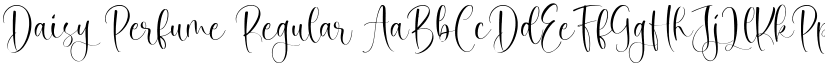 Daisy Perfume Regular font