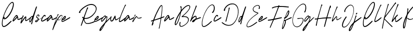 Landscape Regular font