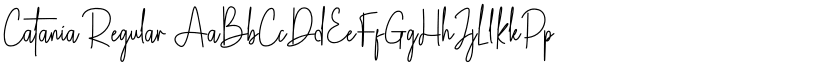 Catania Regular font