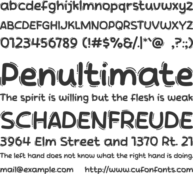 Espresso Show font preview