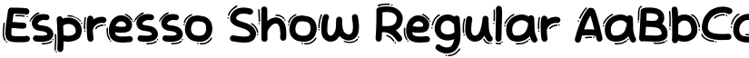 Espresso Show Regular font