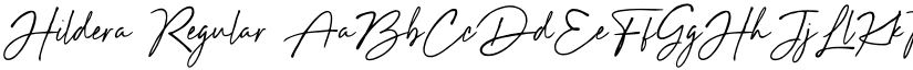 Hildera Regular font