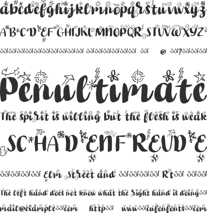 Meishou font preview