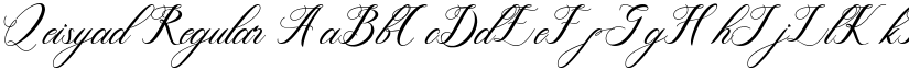 Qeisyad Regular font