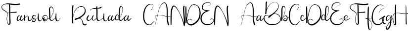 Fansioli Rutiada CANDEN font