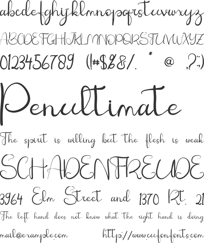 Fansioli Rutiada font preview