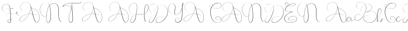FANTA AHDYA CANDEN font