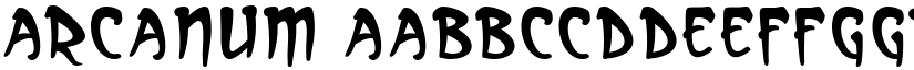 Arcanum font