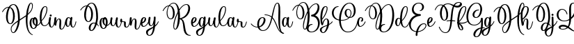 Holina Journey Regular font