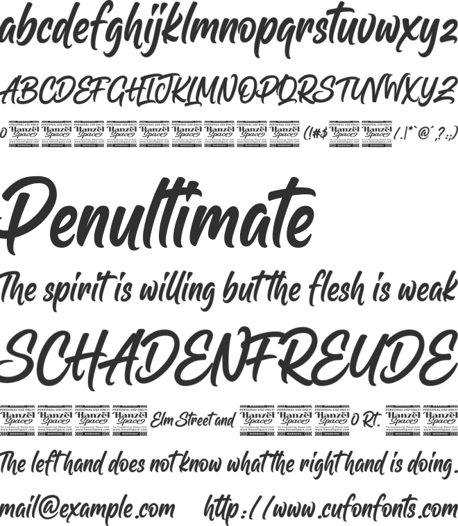 Skilled Hands font preview