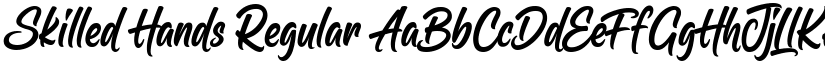 Skilled Hands Regular font