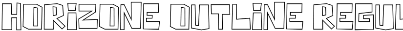 Horizone Outline Regular font